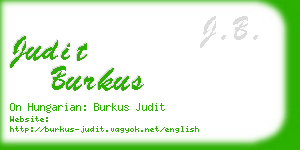 judit burkus business card